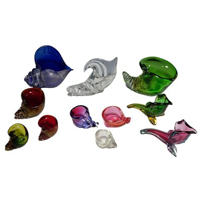 Cornucopia in Murano Art Glass from Seguso, 1950s, Set of 11-KJP-1292526