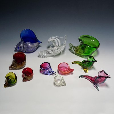 Cornucopia in Murano Art Glass from Seguso, 1950s, Set of 11-KJP-1292526