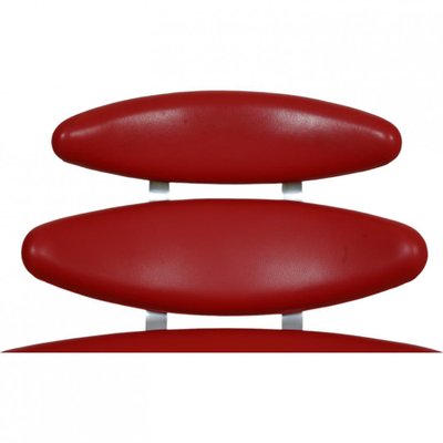 Corona Chair in Red Leather by Erik Jørgensen-MTD-2028745