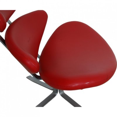 Corona Chair in Red Leather by Erik Jørgensen-MTD-2028745