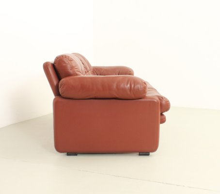 Coronado 2-Seater Sofa in Cognac Leather by Tobia Scarpa, 1969-UB-1806134