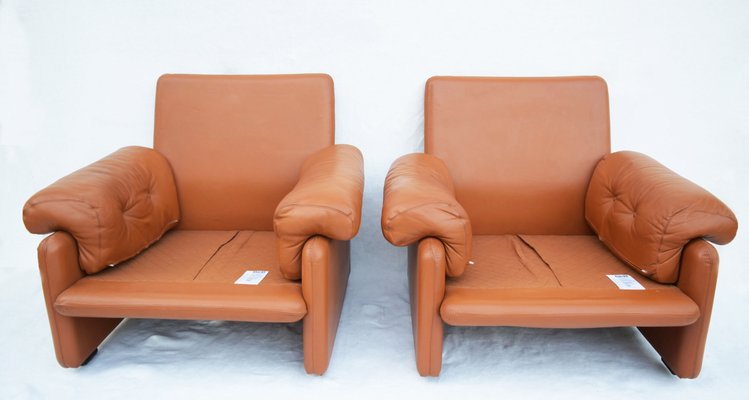 Coronado High Back Lounge Chairs by Tobia & Afra Scarpa for B&B Italia / C&B Italia, 1976, Set of 2-WF-673296