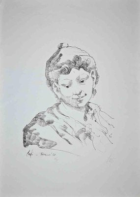 Corrado Cagli, Portrait, Lithograph, 1968-ZCI-1781673