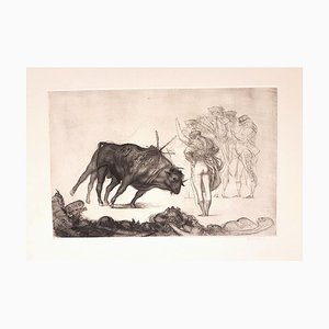 Corrida - Original Etching by R. Tommasi Ferroni - 1960s 1960s-ZCI-757395