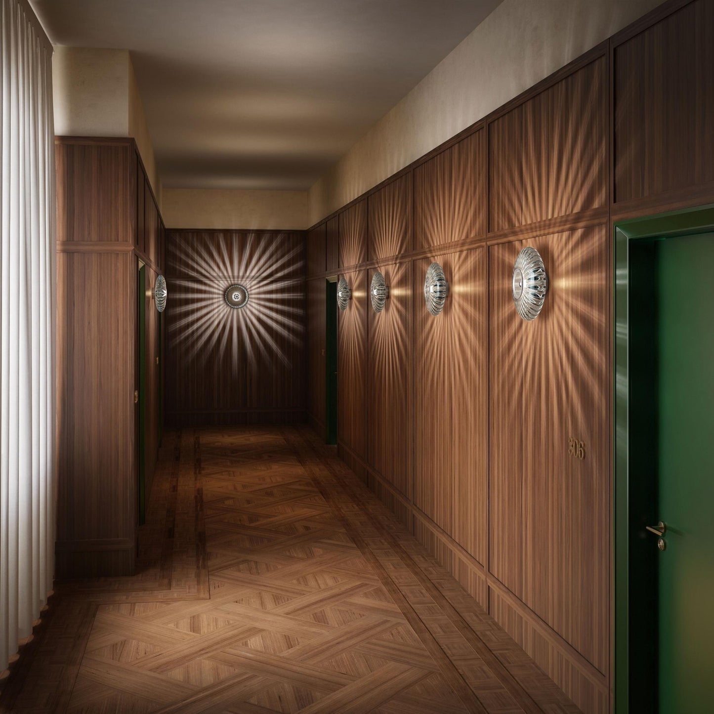 Edgeform Urc Wall Lamp 36 Smoke
