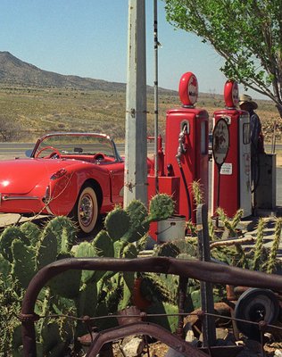 Corvette in the Desert, Usa, 1998, Archival Pigment Print-OBQ-1084669