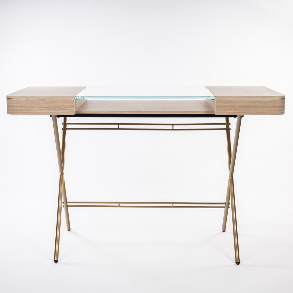 Cosimo Desk with Natural Oak Veneer Top by Marco Zanuso Jr. for Adentro, 2023