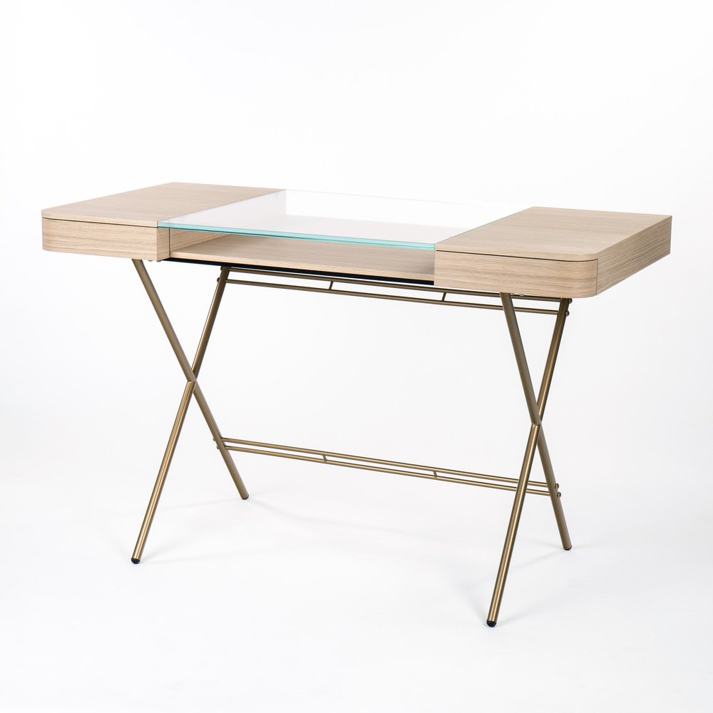 Cosimo Desk with Natural Oak Veneer Top by Marco Zanuso Jr. for Adentro, 2023