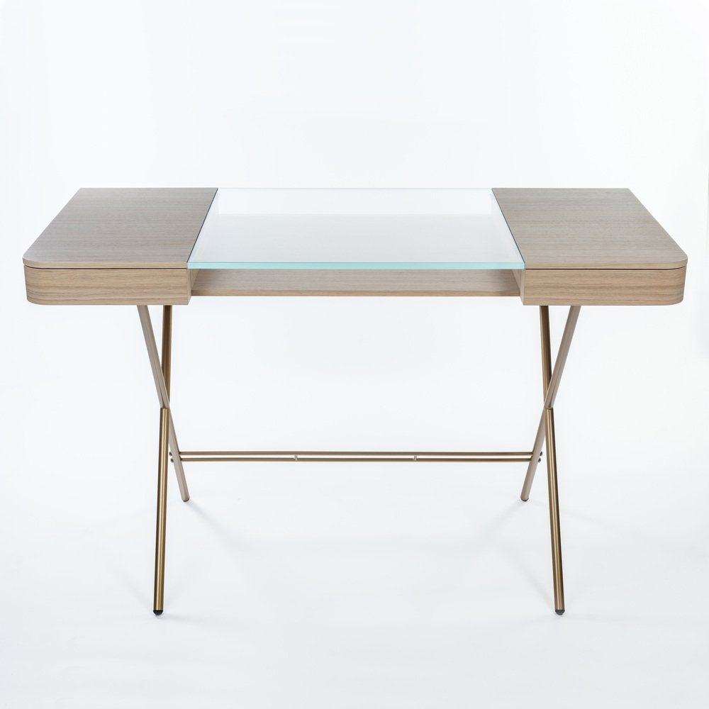 Cosimo Desk with Natural Oak Veneer Top by Marco Zanuso Jr. for Adentro, 2023