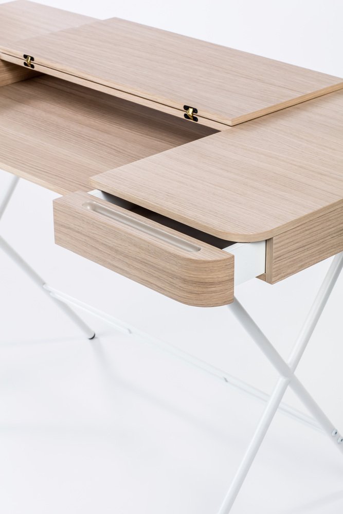 Cosimo Desk with Natural Oak Veneer Top by Marco Zanuso Jr for Adentro, 2023