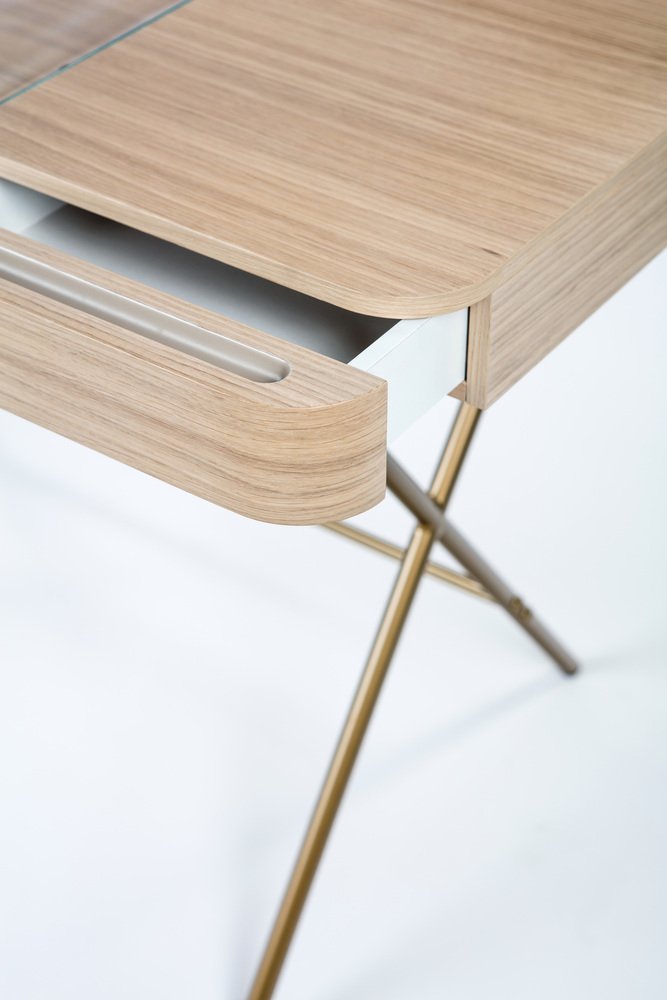 Cosimo Desk with Natural Oak Veneer Top by Marco Zanuso Jr. for Adentro, 2023