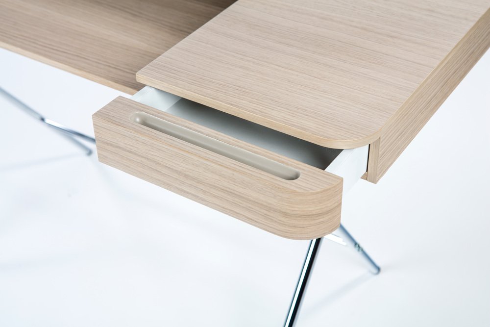 Cosimo Desk with Natural Oak Veneer Top by Marco Zanuso Jr. for Adentro, 2023