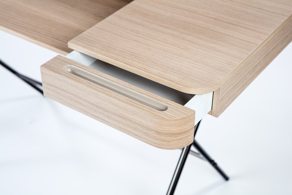 Cosimo Desk with Natural Oak Veneer Top by Marco Zanuso Jr. for Adentro