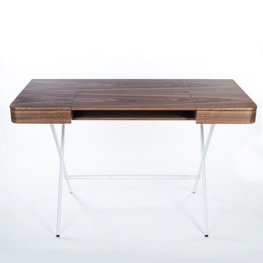 Cosimo Desk with Walnut Veneer Top by Marco Zanuso Jr. For Adentro, 2017