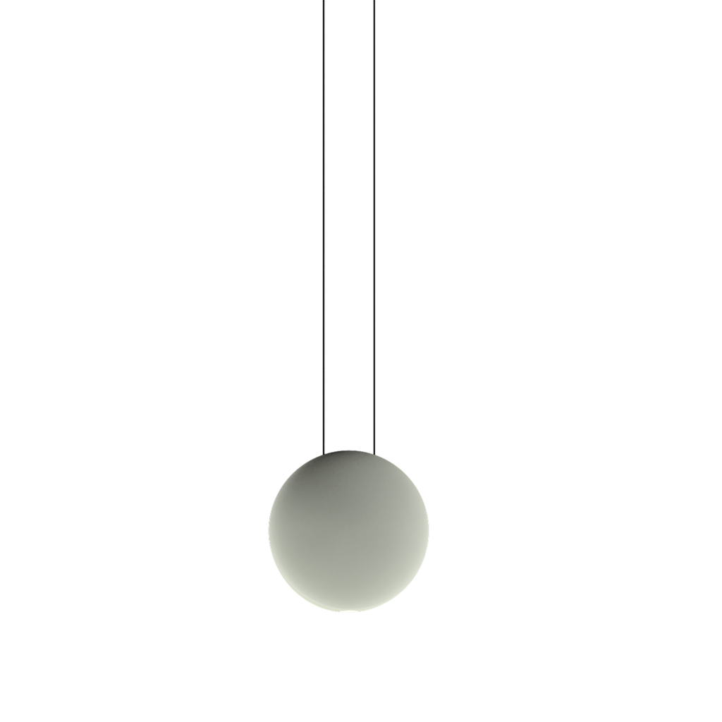 Vibia Cosmos 2500 - Flattened Sphere LED Pendant Lamp #62 Green (PANTONE 5645)