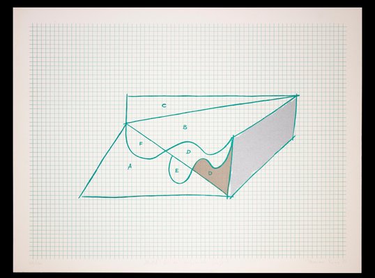 Costantino Persiani, Sketch for an Impossible Project, Original Lithograph, 1971-ZCI-1178816