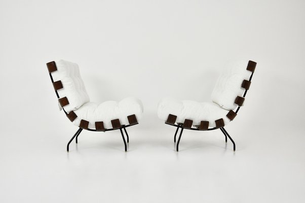 Costela Lounge Chairs attributed to Martin Eisler and Carlo Hauner for Forma, 1950s, Set of 2-HFM-1793012