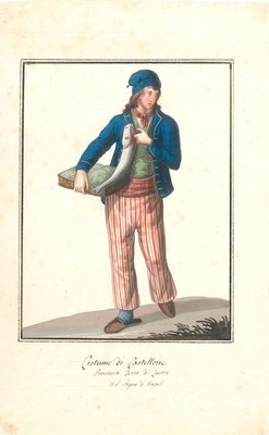 Costume di Castellone - Watercolor by M. De Vito - 1820 ca. 1820 c.a.-ZCI-757873