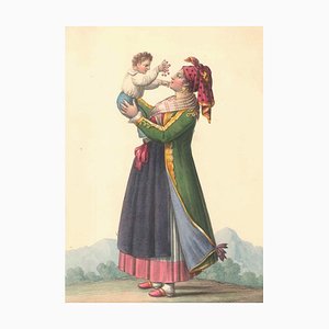 Costume di Procida - Watercolor by M. De Vito - 1820 ca. 1820 c.a.-ZCI-757843