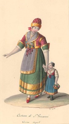 Costume di San Giovanni - Watercolor by M. De Vito - 1820 ca. 1820 c.a.-ZCI-757858