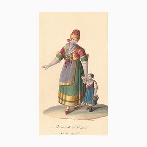 Costume di San Giovanni - Watercolor by M. De Vito - 1820 ca. 1820 c.a.-ZCI-757858