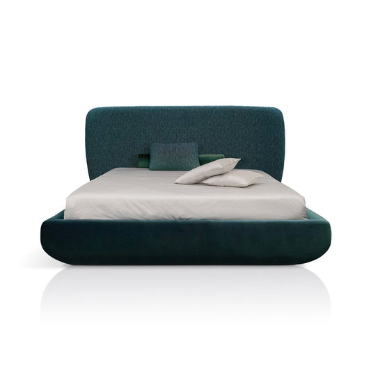 Cottonflower Wool & Velvet Bed by Daniel Nikolovski & Danu Chirinciuc for Kabinet