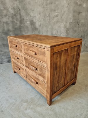 Counter Drawer Unit Work Table Kitchen Island in Beech, 1950s-IFQ-2017313