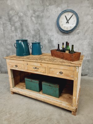 Counter Kitchen Island Side Table, 1890s-IFQ-2028284