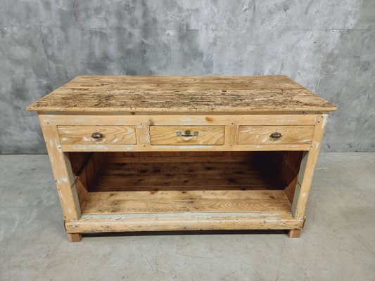 Counter Kitchen Island Side Table, 1890s-IFQ-2028284