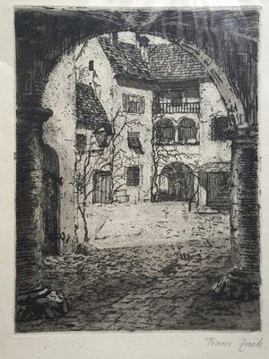 Country House - Original Etching mid 20th Century-ZCI-757782