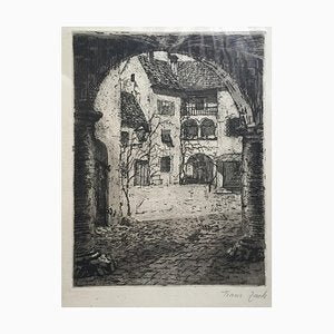 Country House - Original Etching mid 20th Century-ZCI-757782