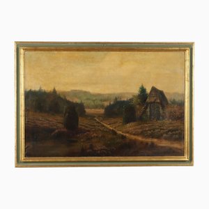 Country Landscape, 1900s, Oil on Canvas, Framed-VMM-2033355