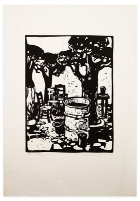 Country - Original Woodcut by H- Stangenberg-Merck - 1967 1967-ZCI-760886