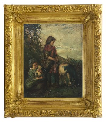 Country Scene, Neapolitan School, 2002, Oil on Canvas, Framed-YUW-1317067