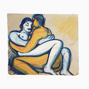 Couple - Original Drawing in Mixed Media - 1940 ca. 1940 ca.-ZCI-758437