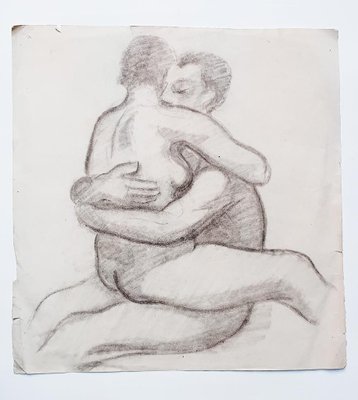 Couple - Original Drawing in Pencil - 20th Century 20th Century-ZCI-759158