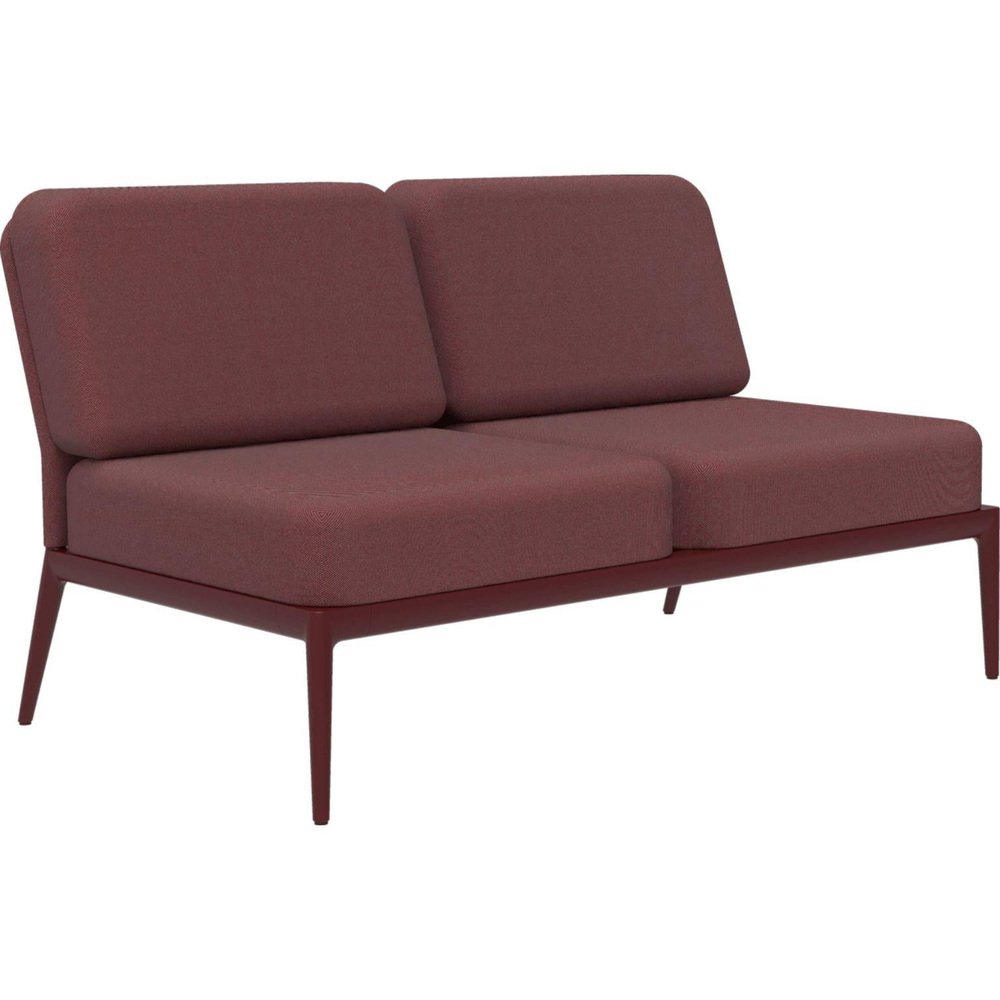 Cover Burgundy Double Central Sofa by Mowee