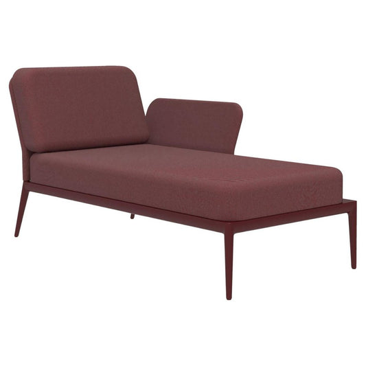 Cover Burgundy Left Chaise Lounge by Mowee