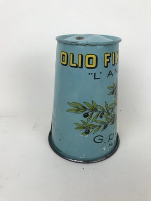 Cover Cap in Silk-Screened Tin Piretti Olive Oil, Italy, 1950s-YNA-656087