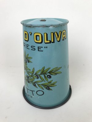 Cover Cap in Silk-Screened Tin Piretti Olive Oil, Italy, 1950s-YNA-656087