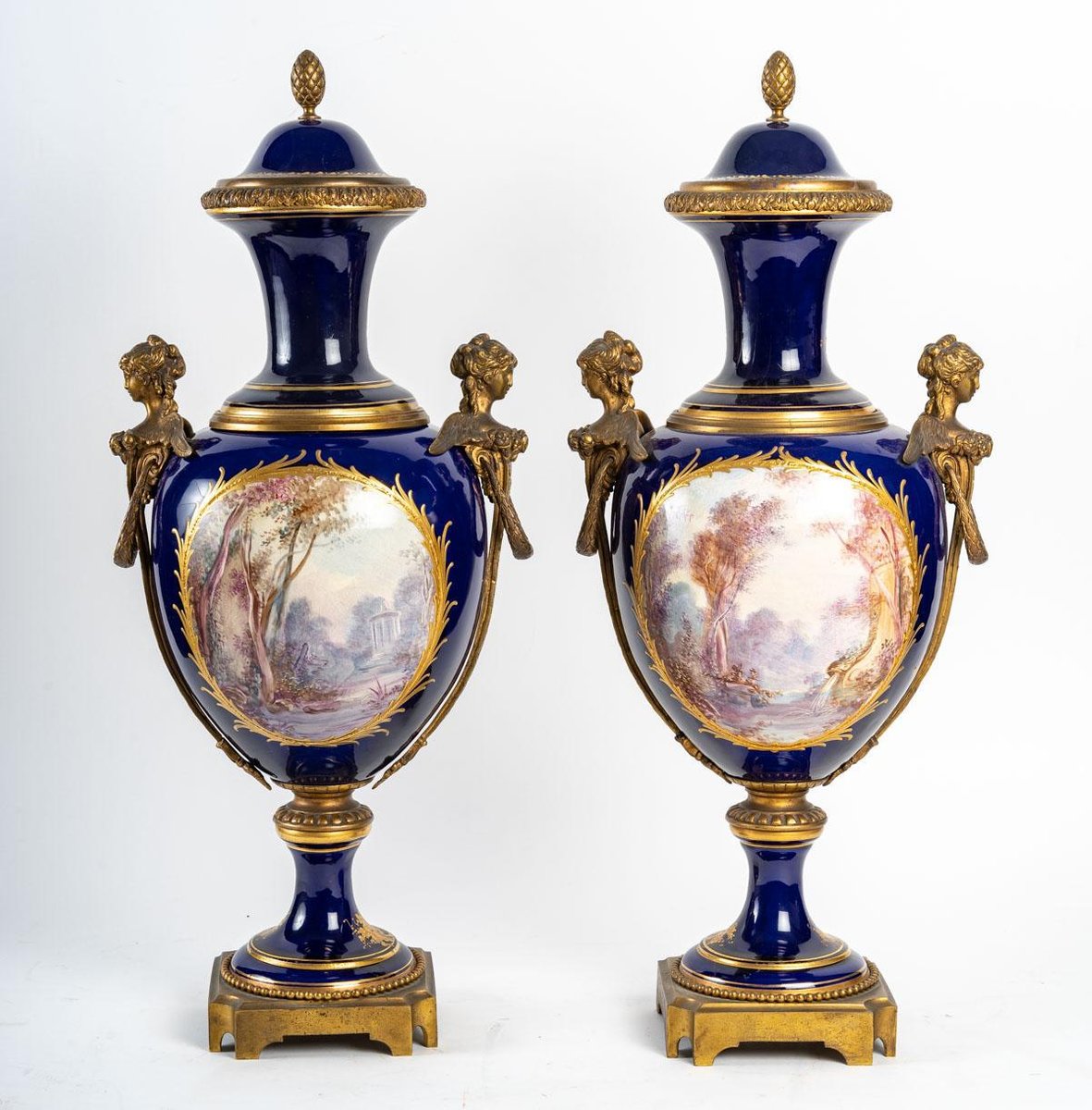 Covered Vases from Sèvres, Set of 2