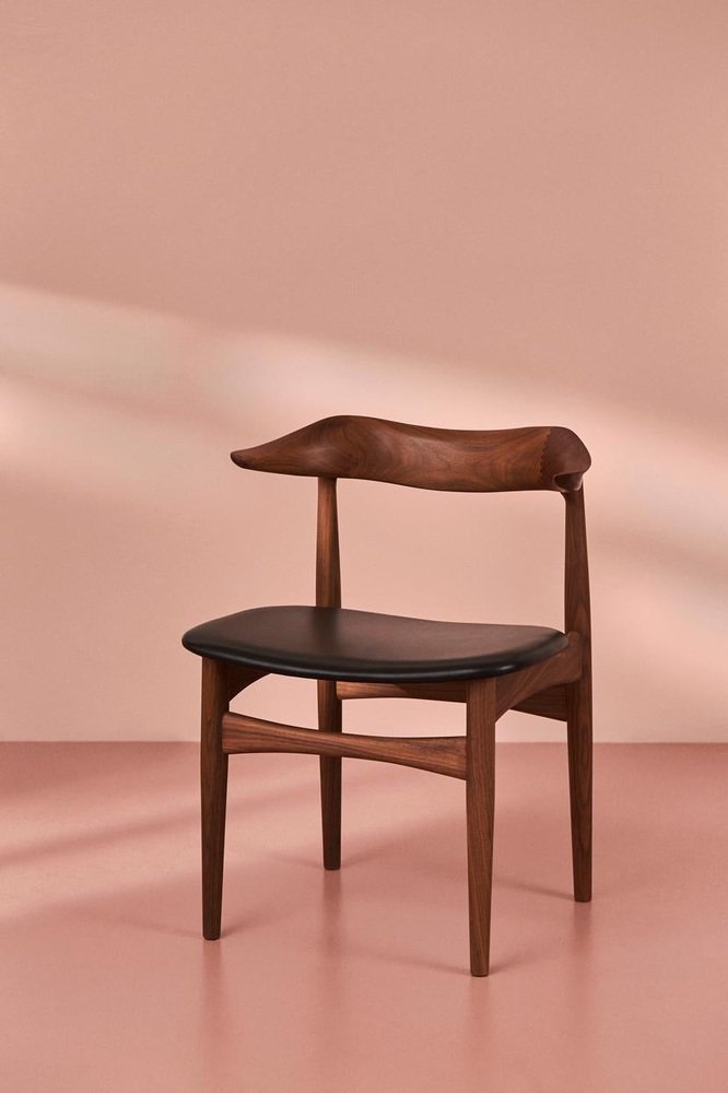 Cow Horn Chair in Walnut by Warm Nordic