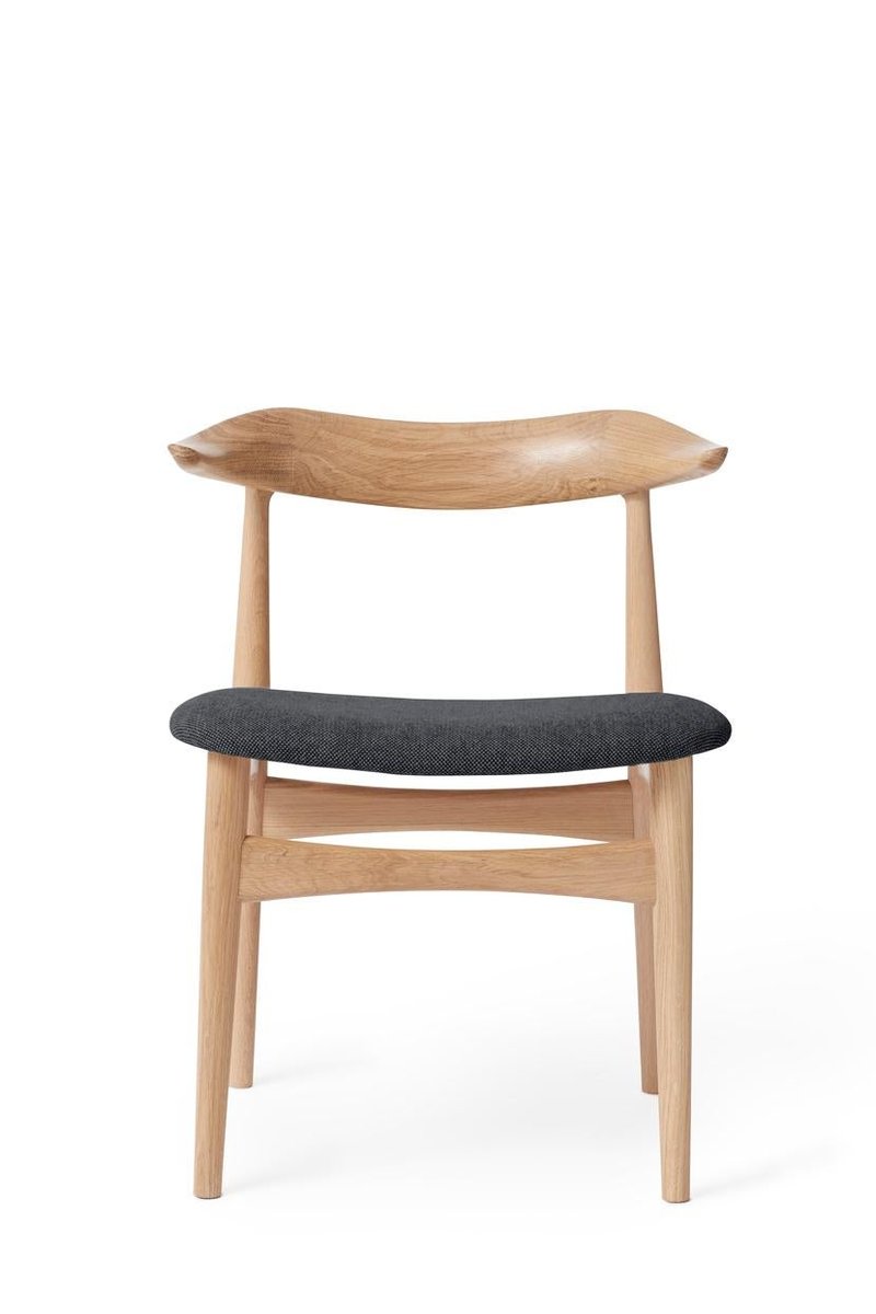 Cow Horn Chair Oak Anthracite Melange by Warm Nordic