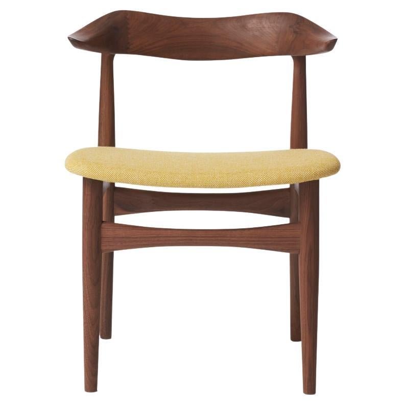 Cow Horn Chair Walnut Vanilla by Warm Nordic