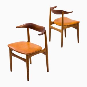 Cow Horn Chairs by Knud Faerch, 1950s, Set of 2-KO-1762534