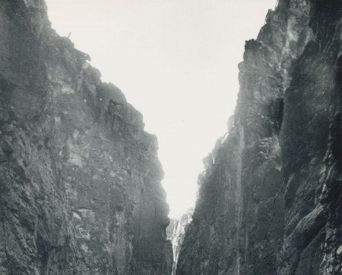 Cowboy, Canyon, 1960s, Black and White Photograph-DYV-1278296