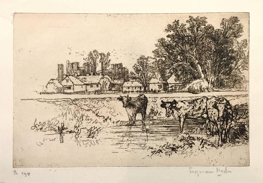 Cowdray Castle (with cows) 1882