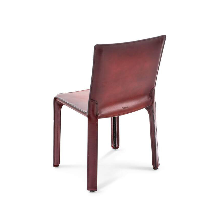 CAB 412 free-standing cowhide design chair by Cassina