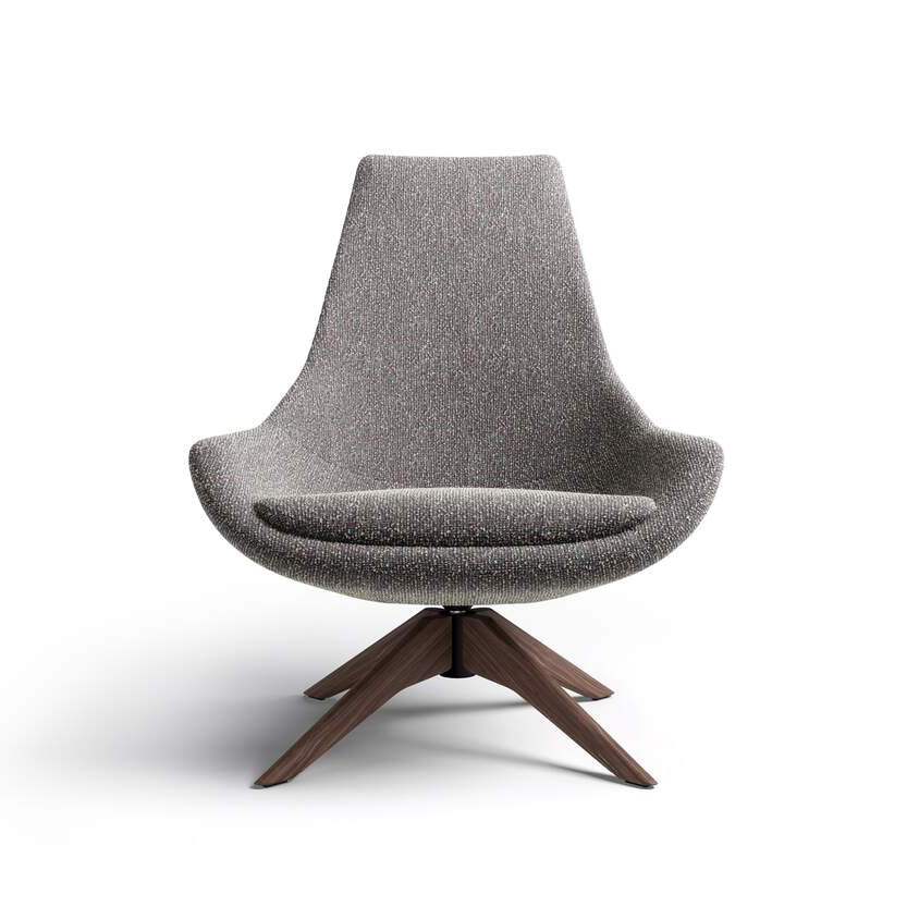 Exord high-back swivel armchair by Cassina