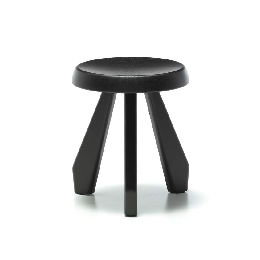 TABOURET MÉRIBEL low table-stool by Cassina #Oak Stained Black